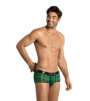 Зелени мъжки боксерки на каре Magic  снимка