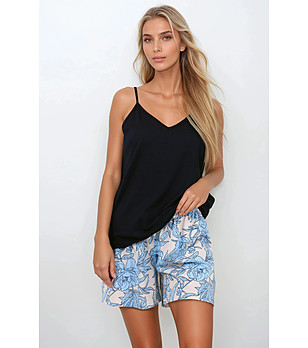 Лятна пижама от горнище с презрамки и късо долнище Twilight снимка