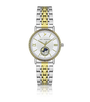 Дамски часовник в сребристо и златисто снимка