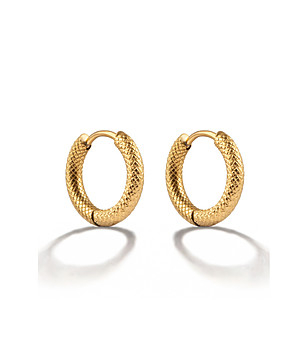 Дамски обеци с покритие от злато снимка