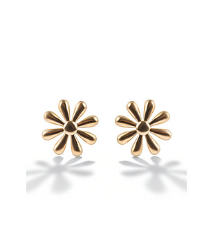 Дамски обеци с покритие от злато снимка