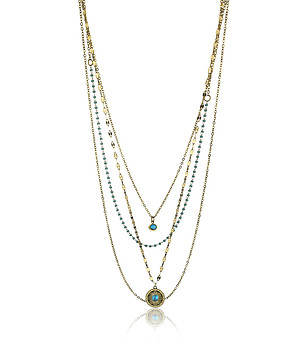 Дамско позлатено колие Alicia снимка