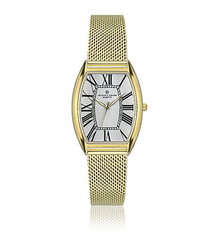 Златист мъжки часовник с римски цифри снимка