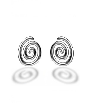 Дамски сребристи обеци Nayeli снимка