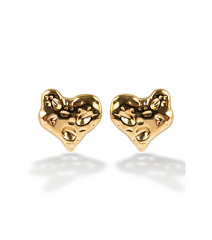 Дамски обеци сърца снимка