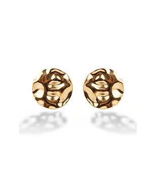 Дамски обеци с 18 каратово златно покритие снимка