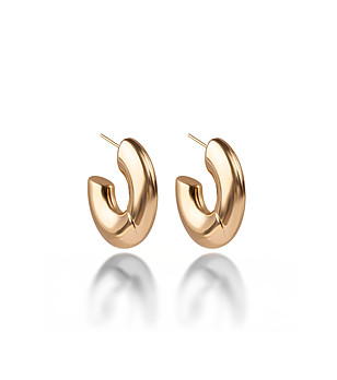 Обеци с покритие от злато снимка