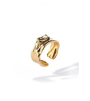 Дамски позлатен пръстен снимка