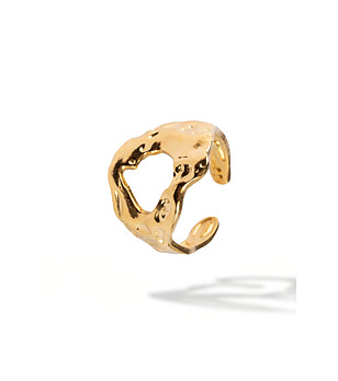 Пръстен с покритие от 18 каратово злато снимка