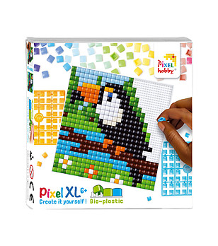 Мозайка с пиксели XL, Pixelhobby, 23x23 пиксела - Тукан снимка