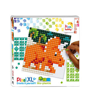Мозайка с пиксели XL, Pixelhobby, 23x23 пиксела - Динозавър Трицератопс снимка