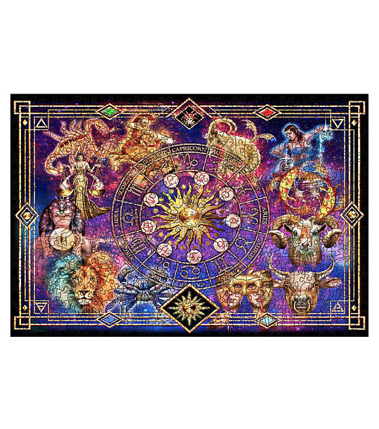 Дървен пъзел 505 части - Зодиак снимка