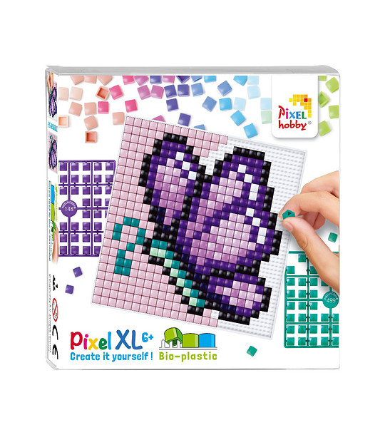 Мозайка с пиксели XL, Pixelhobby, 23x23 пиксела - Пеперуда снимка
