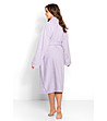 Лилав дамски мек халат Paloma-1 снимка