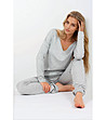 Сив домашен комплект La Vie Est Belle с блестящ ефект-2 снимка