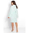 Мек дамски халат в цвят мента Fiona-1 снимка