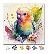 Дървен пъзел  Животни 200 части - Бебе папагал-1 снимка