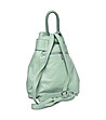Дамска раница от естествена кожа в зелено Abra-2 снимка