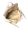 Кожена дамска раница в цвят пудра Rona-4 снимка
