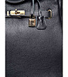 Дамска кожена чанта в черен цвят Olana-3 снимка
