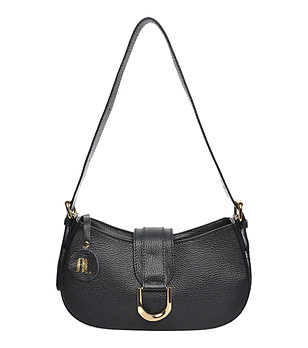 Черна дамска кожена чанта Betani снимка