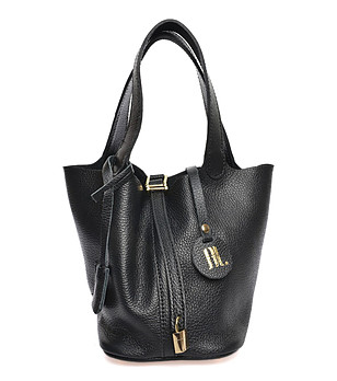 Черна дамска чанта от естетвена кожа Ina снимка