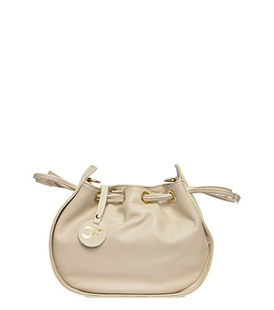 Дамска чанта от естествена кожа в светлобежово Sandrika снимка