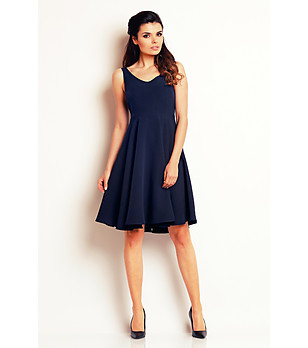 Тъмносиня рокля без ръкави Navia снимка