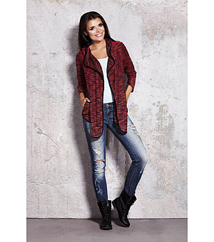 Жилетка в меланж на бодро и черно Sophia снимка