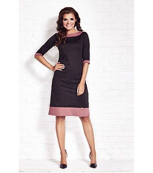 Рокля в черно и розово Penelopa снимка