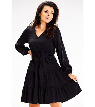 Черна рокля Leyla снимка