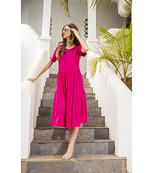 Цикламена миди рокля Darcy снимка