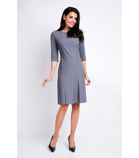 Сива вталена рокля Ardenа снимка