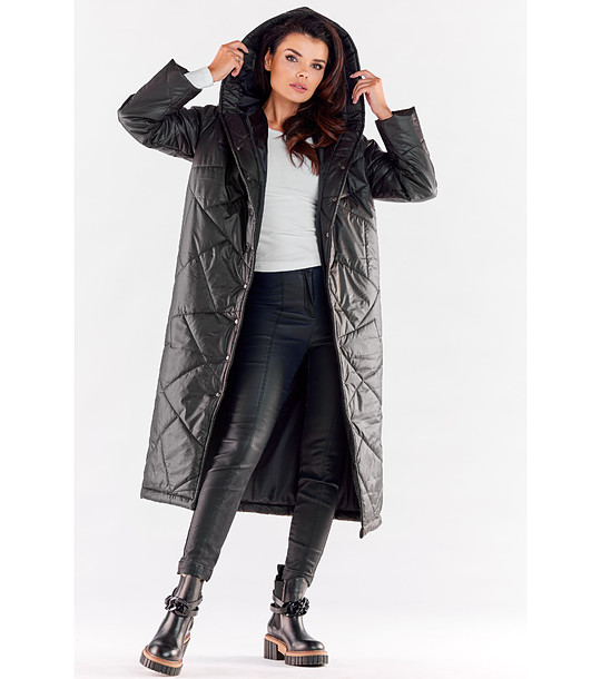 Зимно дамско яке в черно Clementine снимка