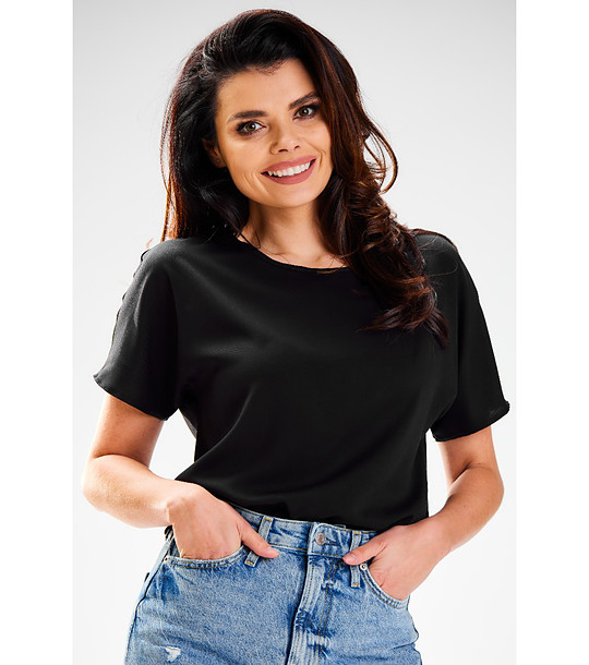 Черна дамска блуза Dorea снимка