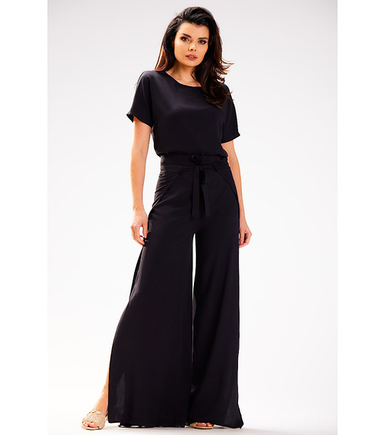 Дамски панталон в черно Yara снимка