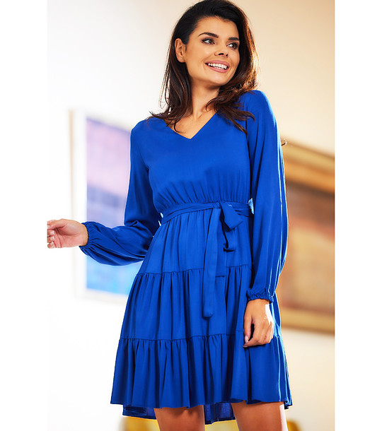 Кралскосиня рокля Leyla снимка