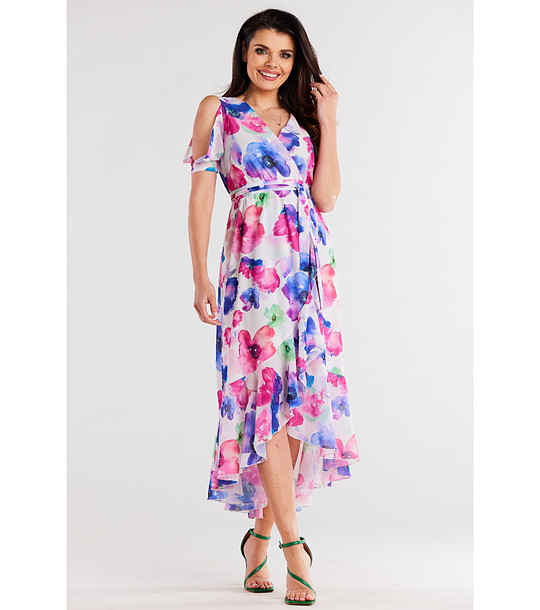 Многоцветна дълга рокля Adolfina снимка