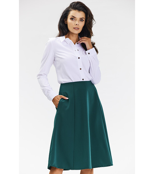 Тъмнозелена пола с джобове Ziona снимка