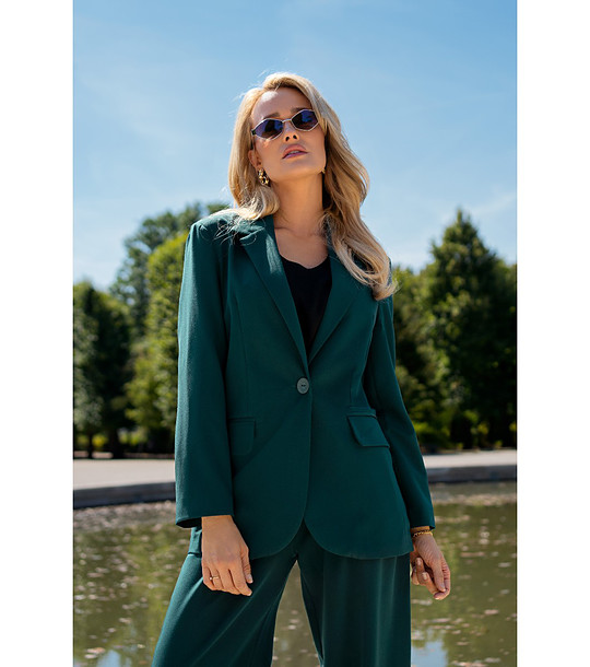 Тъмнозелено дамско сако Aria снимка