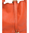 Дамска чанта от естетвена кожа Ina в оранжев нюанс-3 снимка