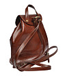 Кафява  дамска раница от естествена кожа Nikala-2 снимка