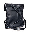 Кожена дамска раница в черен цвят Lara-2 снимка
