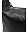 Черна дамска чанта от естествена кожа Noya-3 снимка