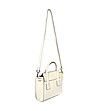 Кокетна бежова дамска чанта от естествена кожа Monic-2 снимка