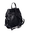 Черна дамска кожена раница Emilia-2 снимка