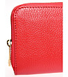 Червен дамски портфейл от естествена кожа Biana-3 снимка