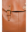 Дамска кожена раница Eileen в цвят коняк-3 снимка