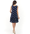Тъмносиня рокля на точки Dotty-1 снимка