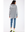 Асиметричен дамски суитшърт в сиво Tita-1 снимка